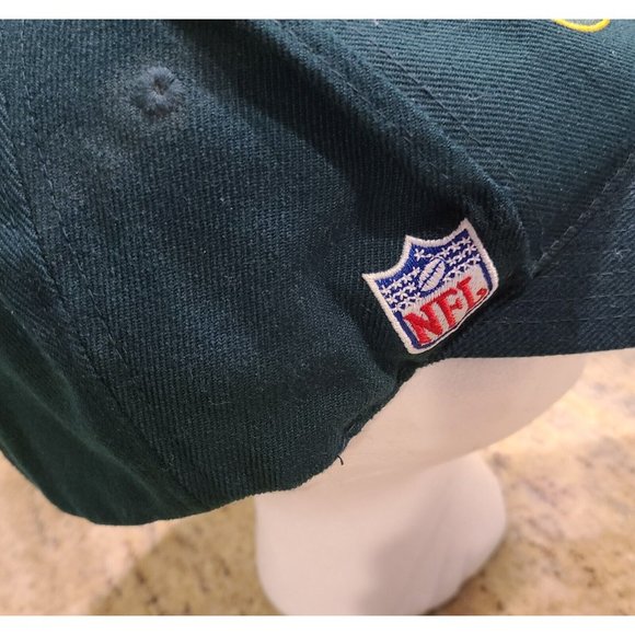VTG Reebok On Field Green Bay Packers NFL Football Strapback Dad Hat Cap - Picture 3 of 12